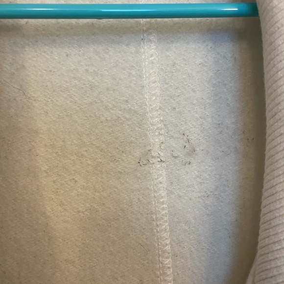 Prana Mila Sweater Jacket Cream Asymmetrical Full Zip - Picture 9 of 11